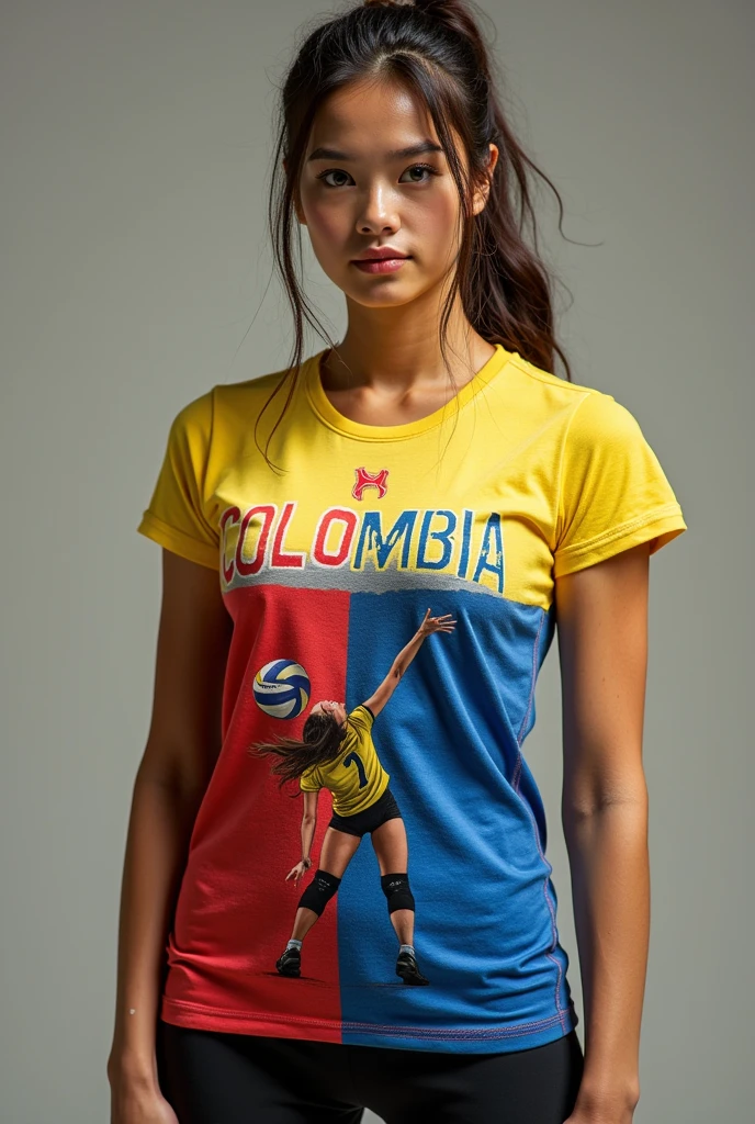 Photos of Colombia shirt from the back