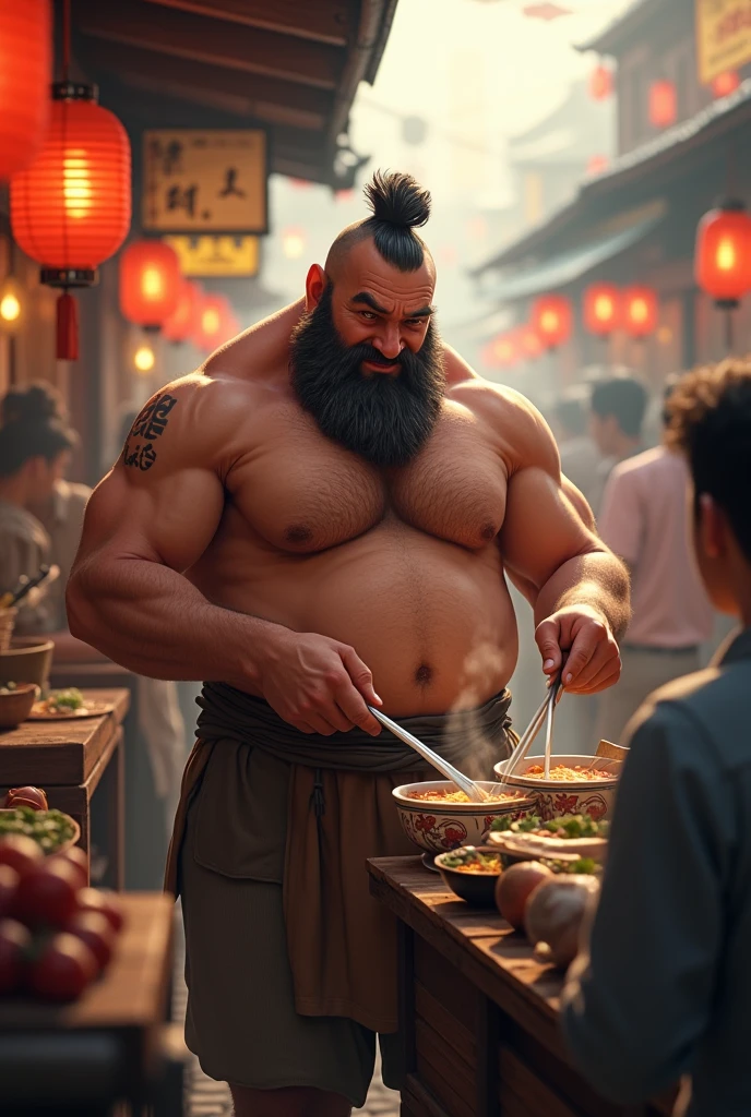 Sleep、Close ~ eyes、Lay down、Big man、muscle、loincloth、festival、Lantern、Japan、Thick legs、Thick arms、Plump belly