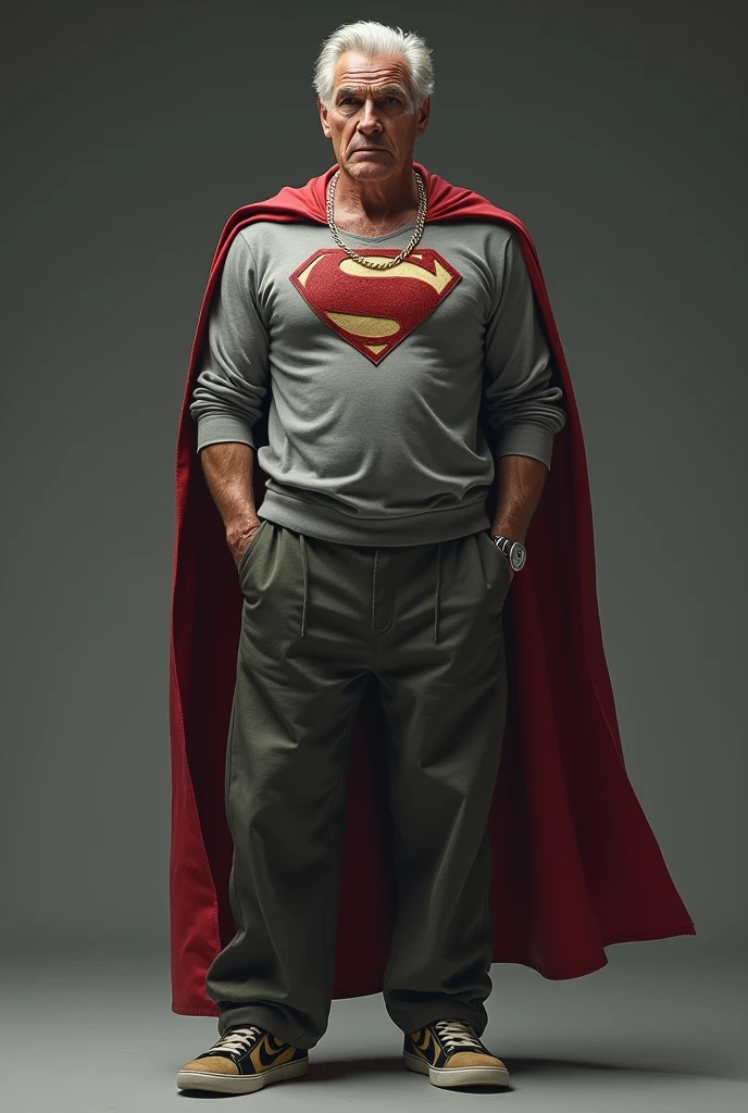 President Joe Biden, (waering superman outfit:1.1), save the world