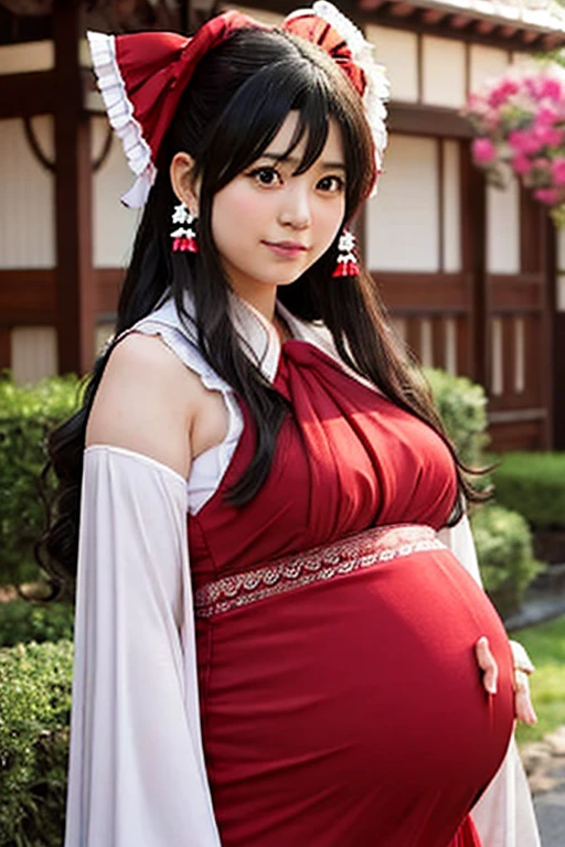 Hakurei Reimu Cosplay Pregnant Woman Ringetsu