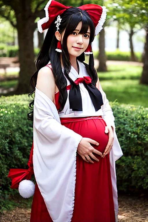 Hakurei Reimu Cosplay Pregnant Woman Ringetsu