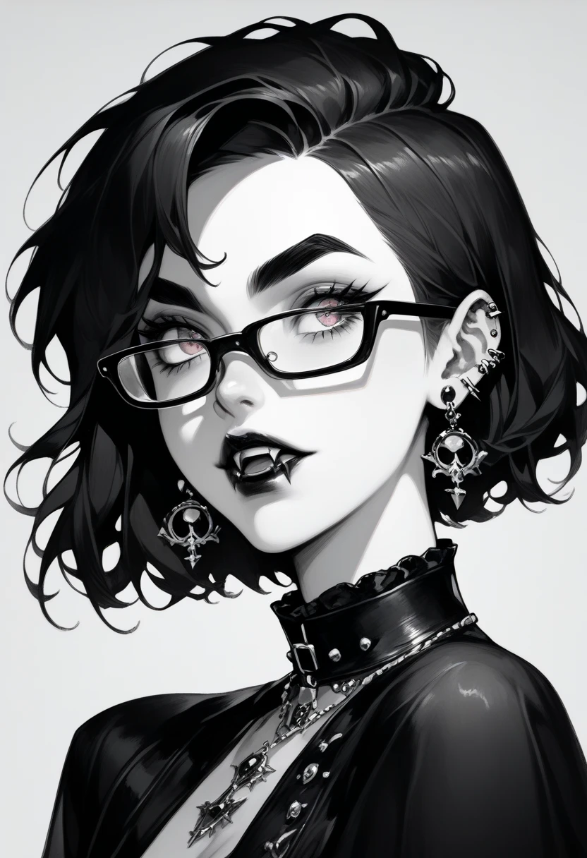 gothic, psychopathic, insane, black shades, gloom, high detail, 4k, ink tint style