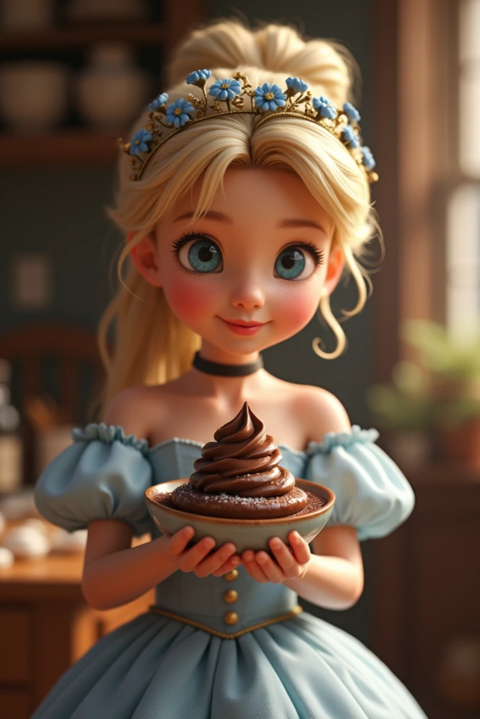 Photo of Anna of Arendelle sucking a sausage 