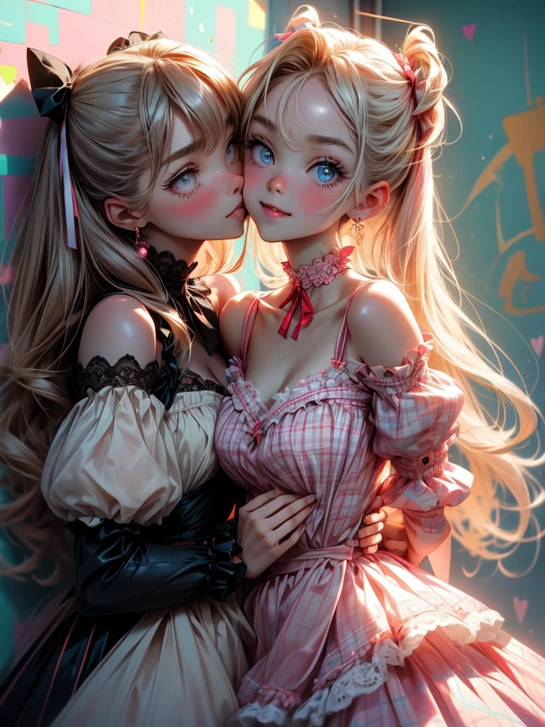 Twins making out