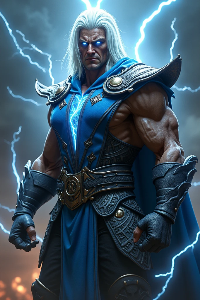 - The Barbarian King is clad in translucent, ethereal armor, with a whitish glow.
- Holds a spectral sword of light or energy.
- Its crown has filigrees of ethereal chains.
-His eyes shine with an intense blue glow.
- A ghostly mist surrounds him, creating a mysterious and powerful atmosphere.