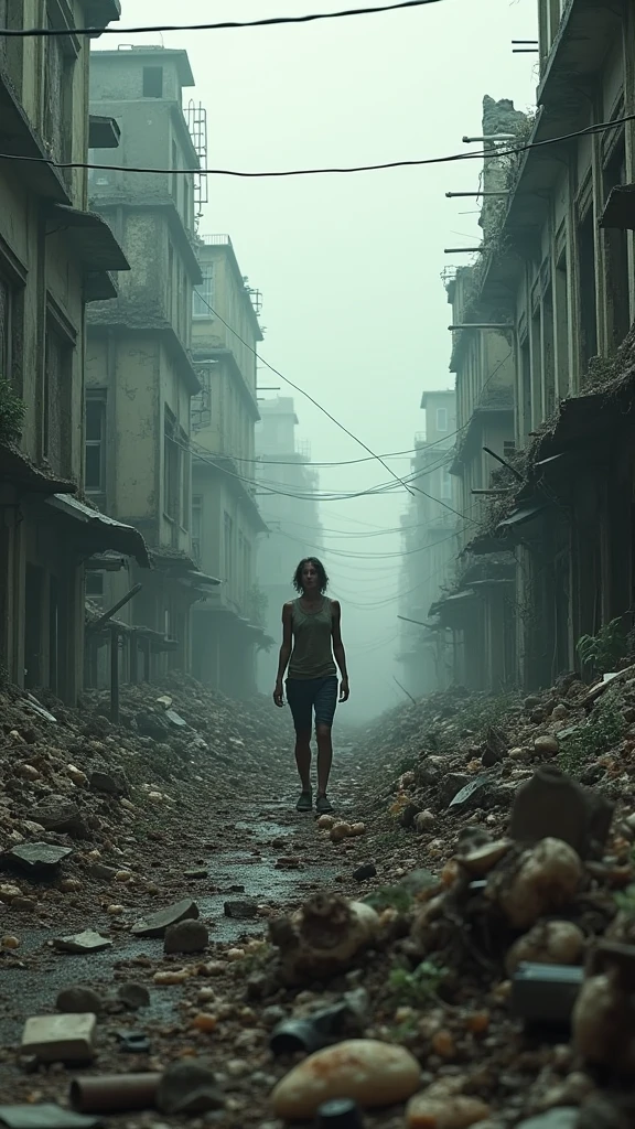 Generate an image of total destruction in Blumenau