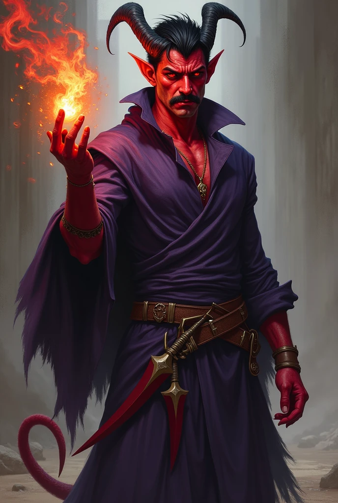 Create a humanoid demonic unicorn,, Red Wizard Suit Style Clothes, wearing baggy pants, Wearing white gloves with alchemy symbol, wearing a black boot, tattoos on body, black jewelry, full of anxiety on the tele finger, background image a wizard'Room, Adventure Time style drawing