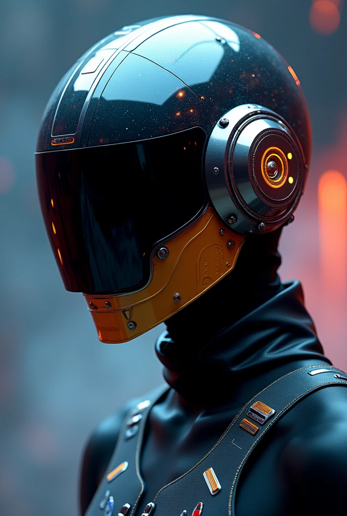 Golden amber,Fine materials,(Shining Effect),Hacker styling,(Faceless masks),fluorescent light