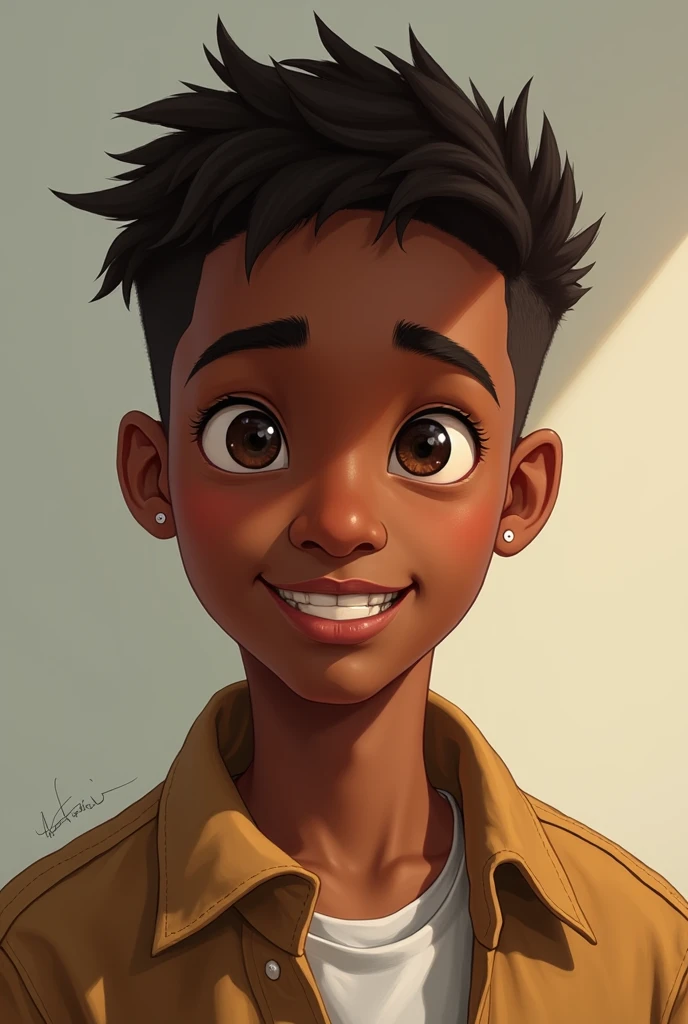 I'm Daniel, I'm 16 years old, I'm neither obese nor skinny, I have dark skin, I'm not pretty, I'm not big-eyed or big-nosed, just a little bit of big ears and that's it, please recreate me as I am.