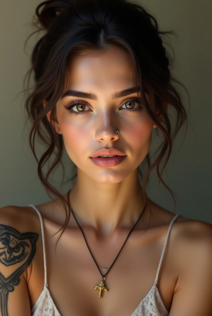 (masterpiece, best quality, high resolution:1.4), (seductive pose:1.2), (dynamic angle:1.3), fantasy background, casual photography, HDR, natural light, (anti-aliasing:1.2), elegant, soft scattered light, realistic proportions, limited palette, backlit, accent lighting, (neutral colors:1.3), cross process, cinematic lighting, coherent light, coherent shadows, depth of field, lifelike texture, detailed face, detailed eyes, detailed skin, extremely detailed, intricate details, (0001SRGoodPictureV3),
zh_mushyee_normalgirl, zh_mushyee_cosplaygirl on her knees, long hair, tattoo, realistic, freckles, cleavage, pale skin, glossy lips, hot, <lora:EkuneStyleLORA:0.5>