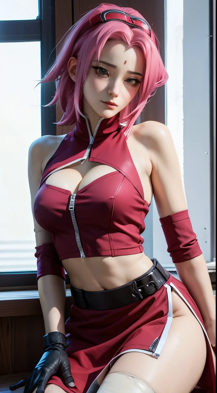 Sakura haruno is very hot. busty. cutout. production