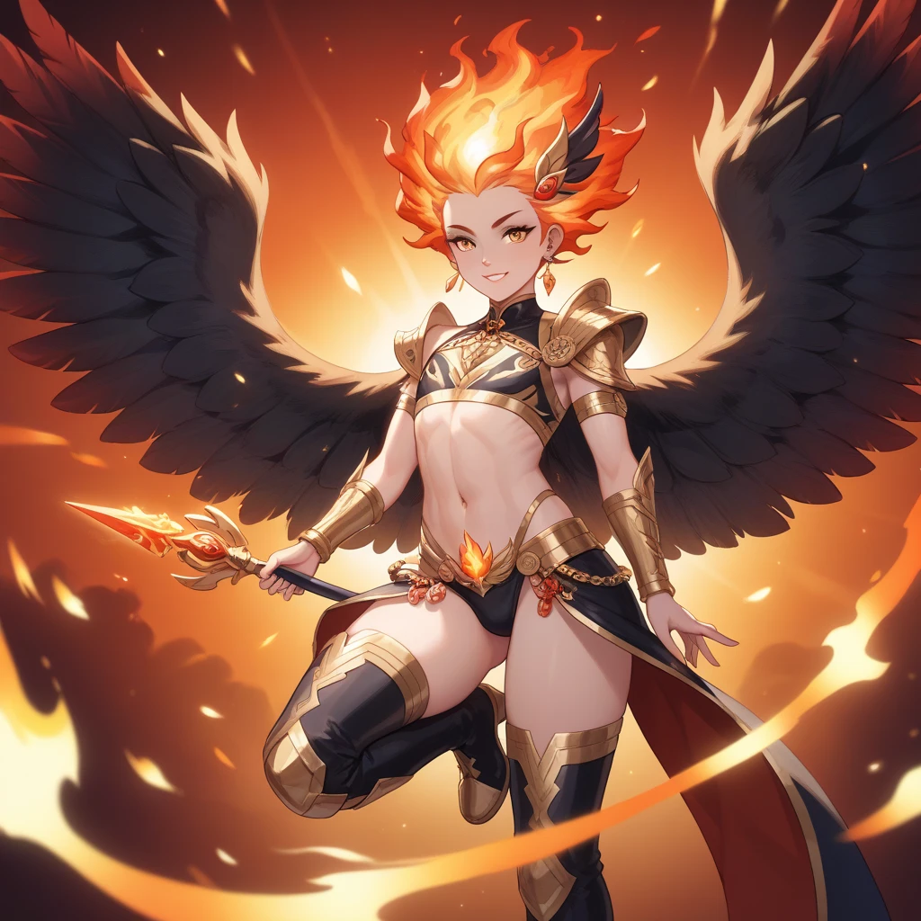 Masterpiece, 4k, high resolution, snowy mountain tops, mountain tops in distance, wind blowing, blizzard (vivid colors), (vivid colors in background)

BREAK

((red headed woman)), (long red hair flowing in wind), ((golden Valkyrie helmet)) ((helmet with wings)), golden breastplate armor, golden bracers on both arms, golden boots, golden undergarments armor, (one green AND one blue eye, ((golden spear)), ((petite body)), (small breasts), nice legs, beautiful face, long flowing red hair