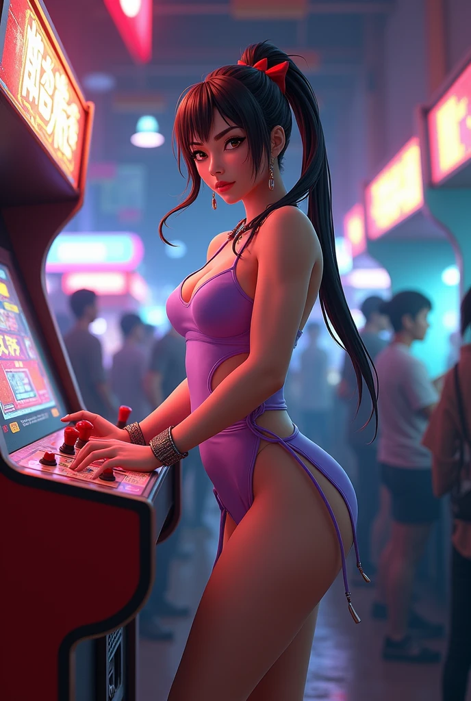 Hand over an arcade keyboard