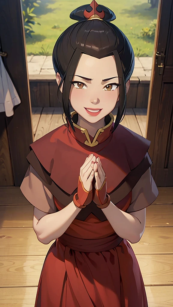 8k, ray tracing, vibrant colors, (1girl), (solo:1.4), (Azula:1.4), red clothes, black hair, short hair, topknot, full body, (brown orange eyes:1.4), slender body, masterpiece, sharp focus, Best Quality, depth of field, cinematic lighting, very detailed clothes, (used condoms, condom belt, used condom belt, condom hair ornament:1.6), ((seductive smile)), thin red lips, closed mouth, Perfect eyes, perfect hair, Rich in details and textures, masterpiece, Best Quality, beautiful girl, Sun light, chiaroscuro, (perfect hands:0.7, Clean hands:0.7), ((((Professional photography)))), ((Dream)), Whole body
