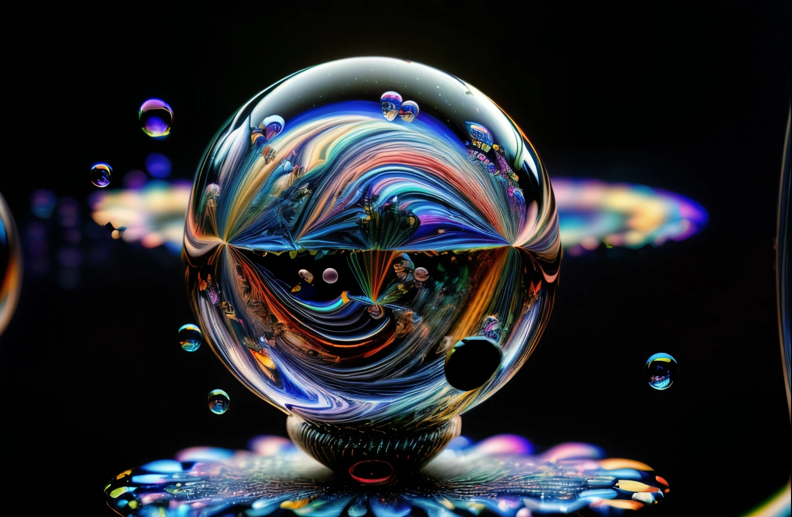 An image of light emerging from colors in a psychedelic dream, shimmering glass morphing out of colors, trippy vibrant colors, perfectly formed beautiful reflective bubbles, attention to detail on the bubbles and spheres, beautiful psychedelic digital art, pixel art, trippy colors, 4d mandelbulb psychedelics, glass like psychedelic landscape, intricate rainbow environment, psychedelic underwater brightness, neon colors, bright fluorescent colors, psychedelic trip, fluorescent psychedelic aesthetic, psychedelic vibrant colors, bright psychedelic neon colors, paint splattered backgrounds,swirling spirals and vortex, bright vibrant colors popping out from 3d glass spheres, Pixel Assets, Portrait photography, surrealism, Photorealistic, Hyperdetailed, Glass Morphism, Digital Art, Sparkle, Optical Illusion, Glowing Light, Reflection Light, Overexposure, Backlighting, Depth Of Field, Rotational Symmetry, UHD, High Details, High Quality, Super Detailed, Best Quality, Award Winning, Masterpiece