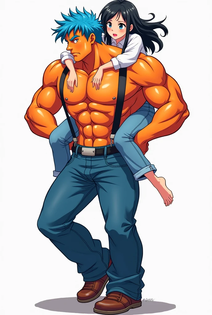 2 children,locker room,muscle size difference,stupid,soft shading, mbbbbb