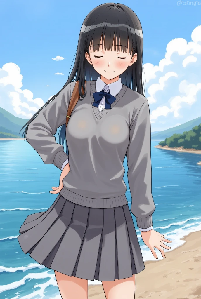 (marker_(Moderate):1.2), 1 girl, (8K, High resolution,  masterpiece, highest quality), Upper body, from below,
Very beautiful senior illustration,  Are standing, in the snow, In an abandoned Japanese village, landscape,  outdoor,
BREAK Black Hair, long hair, princess cut, bangs, , serafuku, pleated skirt, long sleeve, 
(Joyful, talking to lover:1.4), looking at the viewer, fine eyes, detailed face, detailed background
 ,1girl,masterpiece, expensive quality, very_expensive_solve, big_file size, full color,(completely nude:1.2),pussy,niplles,(vaginal sex:1.2),(toddler:1.6),(chibi:1.3),(flat chest:1.5),