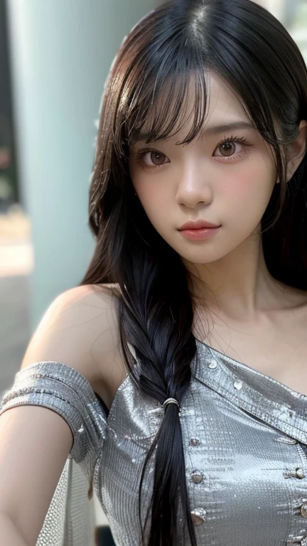 8k, RAW photos, (top-quality, tmasterpiece, complexdetails: 1.4), (Realiy, realisticlying: 1.3), (photorealestic: 1.3), realisticlying, Gravure Lighting,
japanese school girl,rainy daytime,school ground,very heavy rain,(Wet with all over the body:1.5),School uniform white shirt,(rainy wet transparent blouse:1.5),(rainy wet blouse sticking to skin:1.2),ribbons,wet uniform skirt,Knee-length skirt,beauty like a Japan idol,16 yaers old,sad expressions,light make-up,tthin eyebrows,
Precise and beautiful face,Precise eyes,(tear bag),precise fingers,Precise legs,(Wet hair:1.8),(wet bangs:1.5),(Wet skin:1.8),Huge,(no-bra:1.5),(The cleavage protrudes),lustrous Some hair,Glossy glossy skin,(Wet hair:1.5),(Wet skin:1.5)