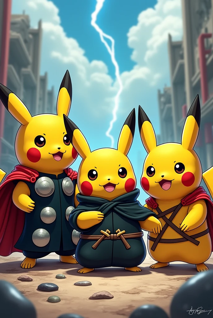 pikachu and zenitsu fusion