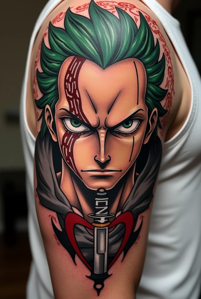 Get a geometric zoro tattoo