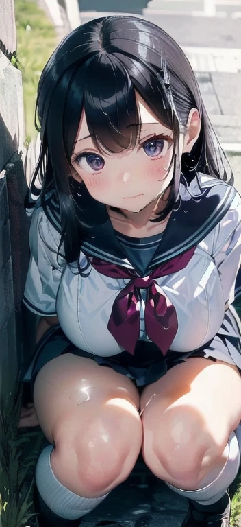 (must be follow these prompts:2.2),masterpiece,best quality,extremely detailed,(one femaleknight in single picture:2.3),(adorable expression:2),( the thick, whipping thighs of the innocent high school girl knight are revealed:2.2),(The female high school knight with a pretty innocent impression is petite :2.5),( Draw the plump thighs of an innocent high school female knight with a realistic high texture :2.6),(That innocent high school girl, female knight, is still immature, but cute like a Japanese idol:2.7),( That innocent high school girl female knight is so cute :2.8),( Innocent High School Girl Female Knights Have Plump Calves and Thick:1.9),( depicts the thighs of a high school female knight's whiplash with extremely detailed, high-quality depiction:2),(normal body structures:1.8),(extremely detailed female's knight's fat thighs:1.8),(black hair:1.9),(lying on the ground:2.2),(another intercourse has been launched on her:2.2),(another intercourse has giving her by lots of hugest twangers:2.2),(The face of that high school girl knight is still young :1.8),(Whiplump calves drawn with high texture:1.8),(Pure Japanese face:2.2),(A perfect balance of like and luster:2.1),(Multiple people's semen is coming out of that high school female knight's vagina, but it's hidden and can't be seen:1.2),( That high school girl knight's rounded calves and drips of semen are so sensational:2.3),(A high school girl knight born in Tokyo :2.4),(tear traces:1.6),(I drew a solid depiction of that high school female knight's slimy thighs:2.2),(spread fat legs:2.1),(dying breath:2.1),(lying unconscious:2.1),(her head is landing for loss of strength:2.4),(loss of strength:2.4),(dying:2.1),(adorably intercourse on her:1.1),( An innocent and simple high school girl knight falls down while opening her legs and bending her knees slightly :2.4),( That high school girl knight has a round face and is short but her boobs are slightly big :2.4),(That high school female knight is short and her thighs are whiplash:2.2),( That high school girl knight has a petite physique :1.9),( That high school girl knight has a round face and is short but her boobs are slightly big :2.3),(That high school female knight is short and her thighs are whiplash:2.0),( That high school girl knight has a petite physique :2.8),(That high school girl knight still makes me feel a little young, but she also has a sensational appeal:2),(That high school girl knight has pubic hair :1.7),(The semen slightly adhering to that high school female knight's leg is also mixed with dark parts that have a slight yellowish tinge:2.3),(That high school girl knight stirs up bad feelings:2.6),(hood and petite body:2.8),(The whipping texture from thigh to calf peeking through that innocent high school girl's uniform and pleated skirt is so amazing:3.2),(A high school female knight with whipping thighs and short legs:2.1),( these are all things that happened to the high school girl knight herself :2.1),( that depicts only that high school girl female knight in a big way :3.3),( only one high school girl knight appears :4.2),(Portrait Style:5)