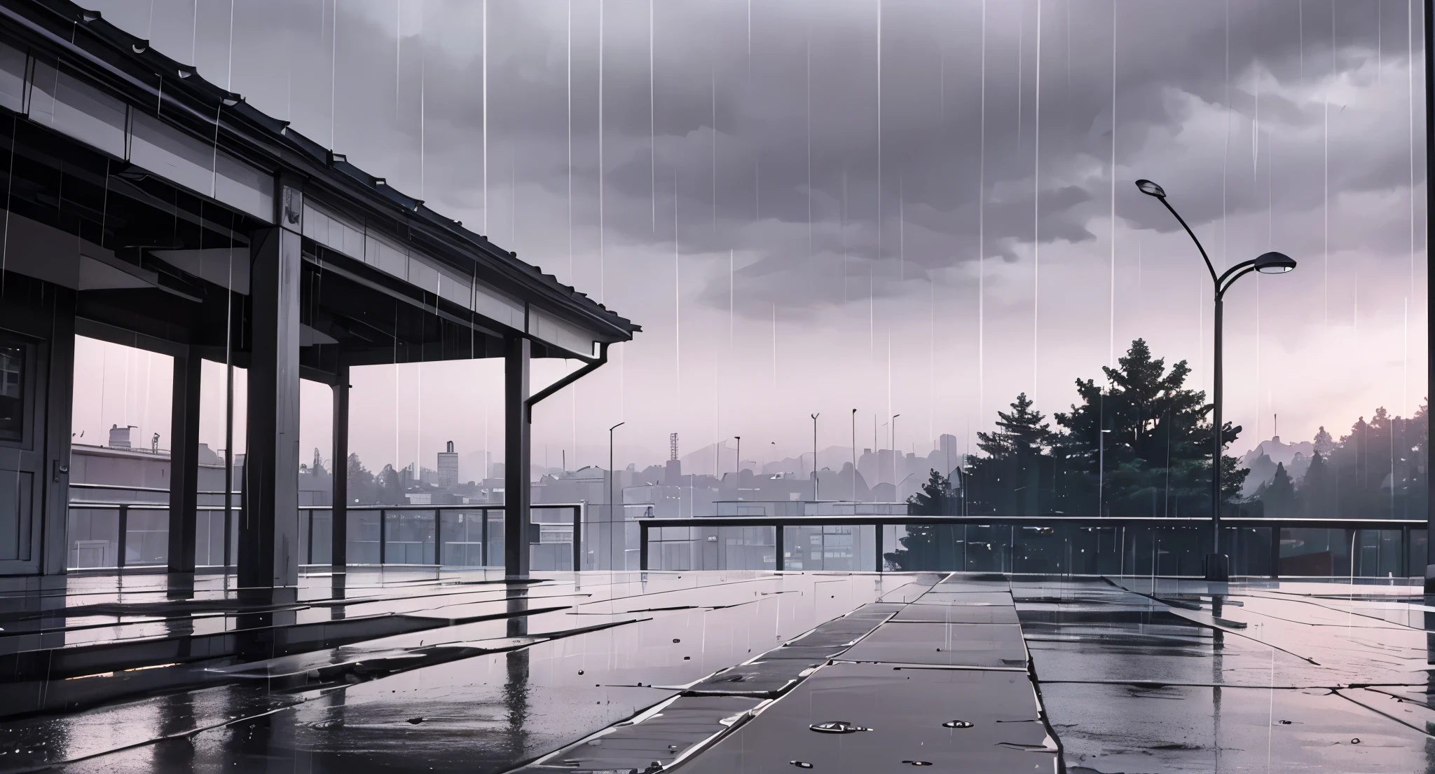 High School Entrance
Close View
Rainy Sky. (Raindrops falling)
(Daytime) ((Purple Grey Sky)) (GREY)
(No humans) (No People) (No Citizen) (No Pedestrians)
High Quality,
UHD Quality,
2k,
4K Resolution,
8K Resolution,