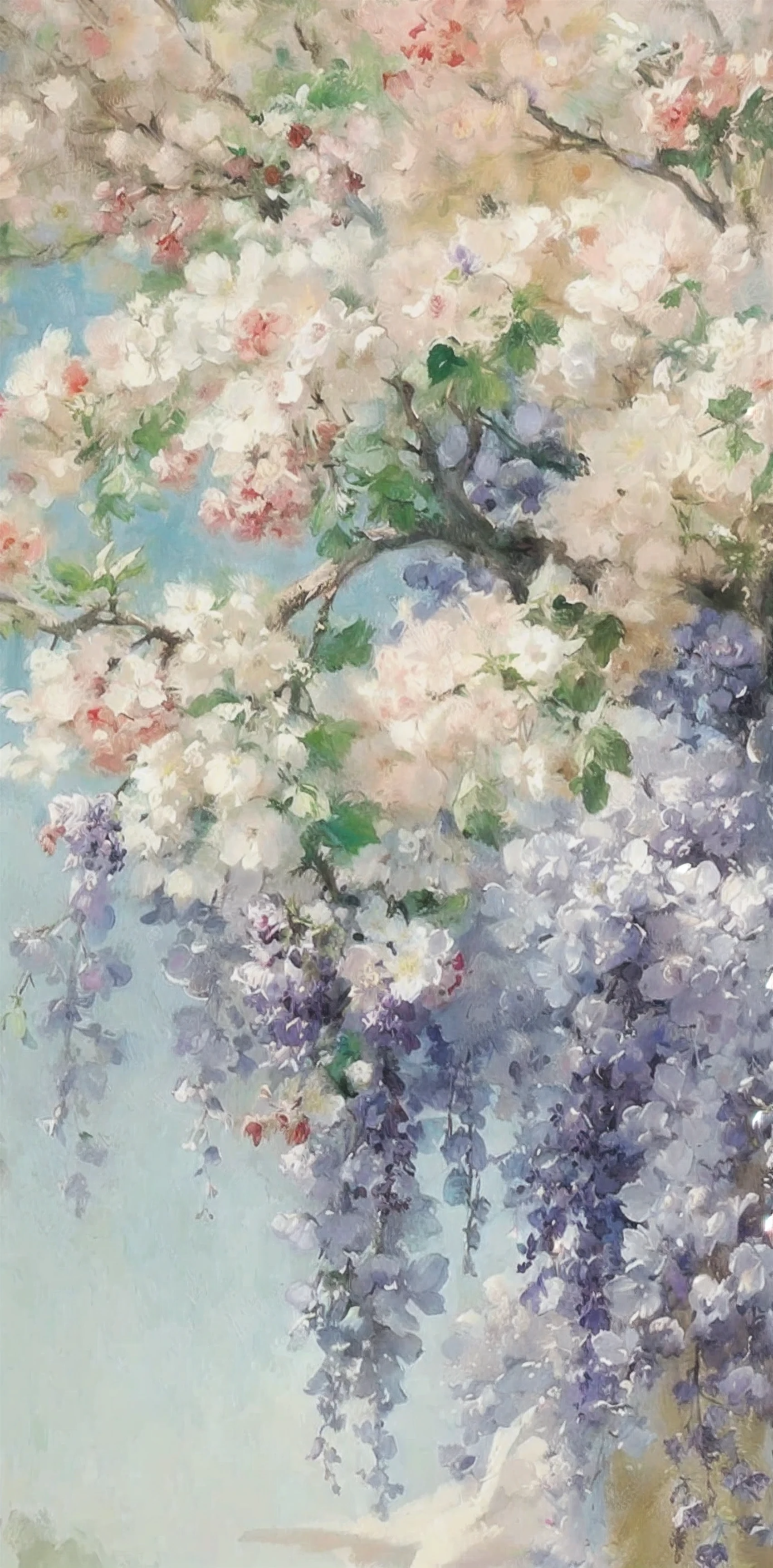 Paintings, a purple flower, Yurisan, , Frederick Judd Waugh , Flowers and buds, , by Julius Klinger , By Wu Zhen, Tree covered by Vincenzo Irolli , by Li Mei-shu, hans zatzka, author:Sim Che Tsai, inspired Tree covered by Vincenzo Irolli