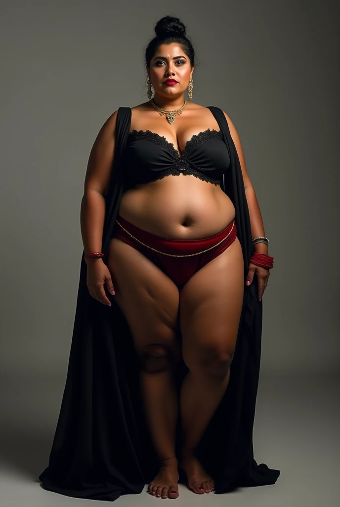 Iron Chef: Quest for an Iron Legend, Gorgeous woman,Slightly fat, super chubby, Very chubby, pearl necklace, Nose ring, Nipple ring, Anklets, Thick lips, black skin, Crystal heels, leather whip, smooth bald head, The expression is pompous, (full body1:1), Slightly fat, elegant pose, smooth bald head, (((((bald))))), braided ponytail, eye patch, mole under the eye, makeup, seductive smile, chiaroscuro, close-up, cowboy shot, masterpiece, accurate, high detail, high quality, high resolution, anatomically correct, accurate (((fully naked))) (((nsfw)))