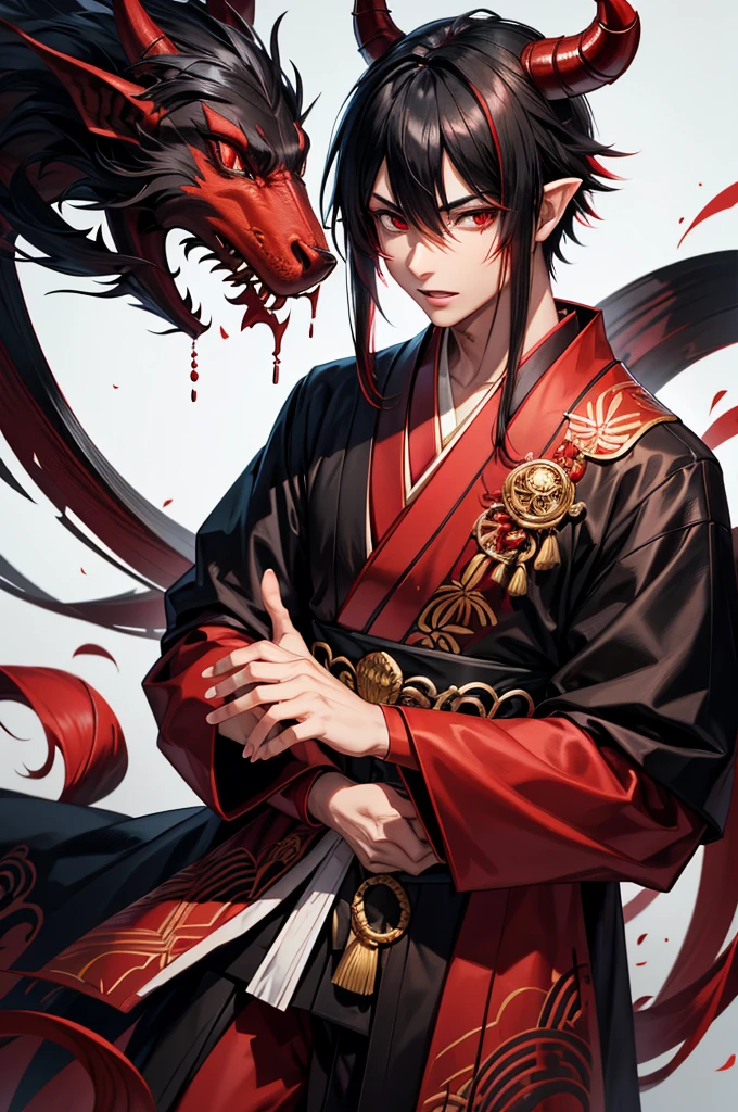 Teen, male, Japanese Background, Demon, Demon Skin