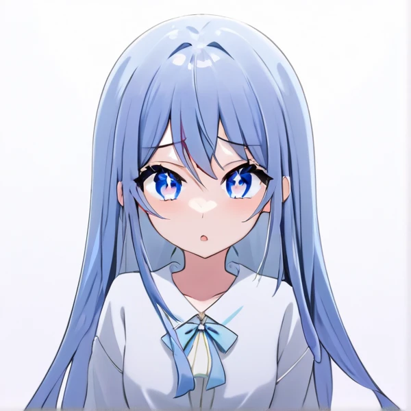  anime girl  with blue hair and blue eyes making a face,   anime mode art style , Cute girl anime visuals,  ahegao,  ahegao face, Tsuaii, cute  anime girl ,  marin kitagawa fanart , ( anime girl ), ,  Created by Animation Painter Studio, shirabii,  cute anime face , Iwakura Line , young  anime girl 