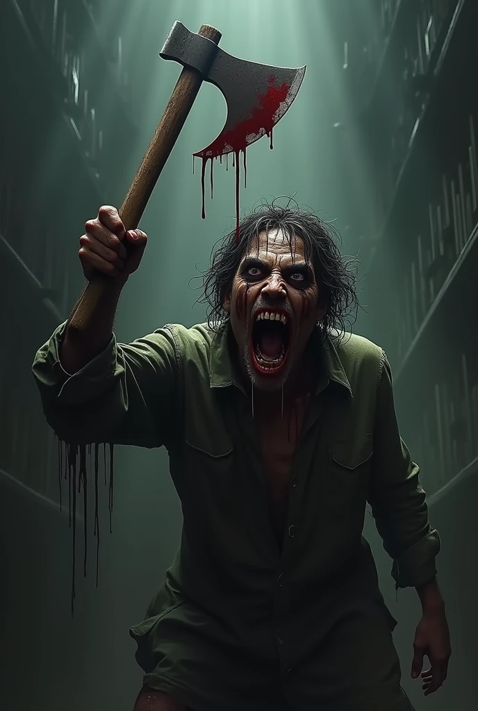 Schizophrenic killer blood knife