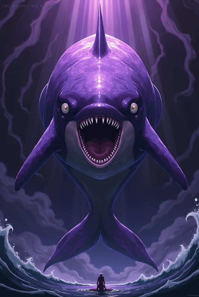 There is a cartoon image of a monster with a rainbow-colored mouth., Rainbow-colored ghostly, White scary skin, A whimsical demon with rainbow-colored fur., anthropomorphic shark, That&#39;s horrible :4, Smiling Gelatinous, Corneal aberration, Glowing male creature, Ice Swamp Monster, Adorable glowing creatures, Octane Rendering, Dark rainbow halo