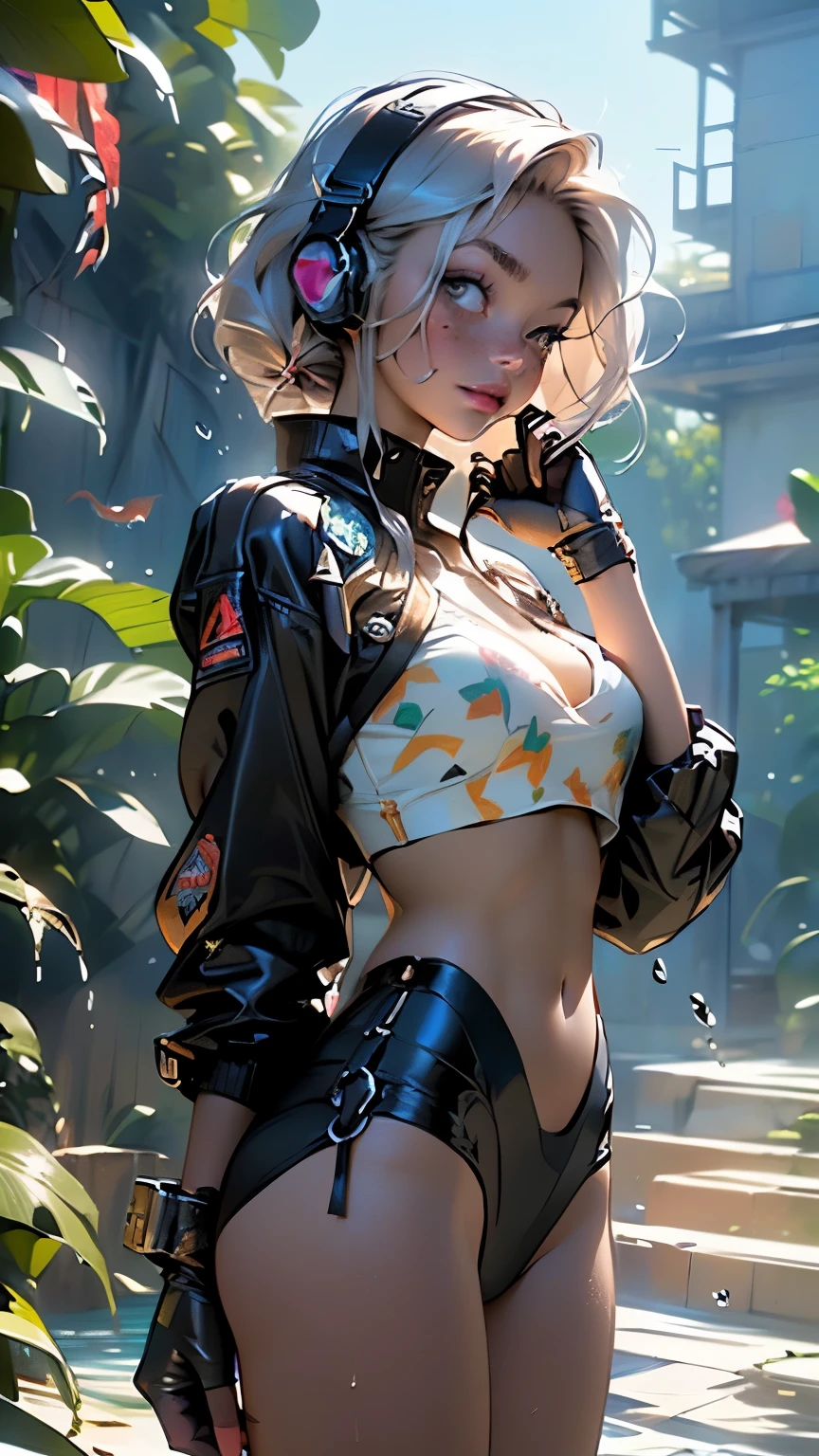 swimmer,((girl with extremely cute and beautiful blonde hair)),

(breasts big:1.4),saggy breasts,(((very light blonde hair with ponytail:1.35,slickedback hair,long hair with ponytail:1.4,colored inner hair,ear breathing))),((heterochromia:1.5, (Pink_Ojo and yellow_Ojo))),intricate Ojos,beautiful detailed Ojos,symmetrical Ojos,((fatter)),(((shining skin:1.5,shining skin: 1.5,skin tanned,shining skin,very shining skin,shinny body,plastic glitter skin,exaggerated shining skin,brightened skin, wet legs))),(spider lower abdomen,narrow waisted,wide hip,athletic body,inflated legs, thick-thighs,body detailed,(face detailed)),

cute,slutty,seducer,Erotic,((nsfw)),

zetai ryouiki,((Magenta two-piece swimsuit,wearing a bikini outfit:1.3,sports bikini)),(rgb headphones:1.5,cyber gloves:1.5,huge mechanical gloves),((wetclothes,intricate outfit,intricate clothes,intricate swimsuit, intricate bikini)),

(dynamic pose:1.0),embarrased,(centred,scale to fit dimensions,rule of thirds),

cyberpunk city by the sea at night, with bright neon signs and dark clouds and storm puddles, scenario:1.25,night time, stary night, kosmos,Very dark night highlighting neon lights, very bright neon lights,night time, stary night, kosmos,

artistic photography,(photograph taken by sldr),high resolution, sharp focus,(ultra detaild, extremely detaild), (photorealistic art:1.37),(extremely detaild CG unity 8k wallpaper),((tema de fundo synthwave)),(((swirly vibrant colors))),intricate,(intricate background),(work of art),(best qualityer),perfect rendered face,perfect face details,lifelike face,photo realist,analog style,((intricate detail)),(((真实感))),