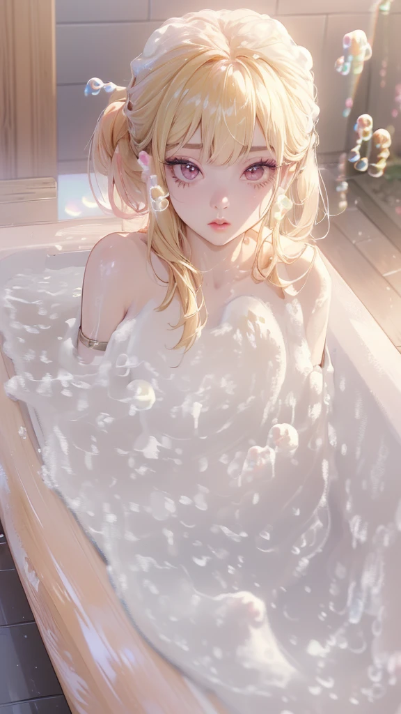 1girl in,5 year old beautiful girl,Girl in the bathroom,the whole body is covered with foam,Full body painting,red blush,,,,,the whole body is wet,an ecstatic look on one's face,,very thin thighs,the whole body is wet,Purple eyes,Brown skin tone,wetting hair,Blonde Long Bob,the chest is covered with bubbles,,Chiquita,Short stature,put on a wet bathrobe,lather your hair,Expose nipple,Exposing the vagina,Open your legs wide to show your crotch,red blush,Girl sleeping on her back in a bubble bath,Sweat all over the body,,,,,,,,,,,,,