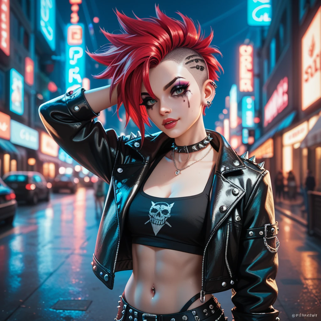 An eye-catching and striking graffiti-style tattoo shop logo. With a chic font that gives a modern, urban feel. The letters are thick and square. Gives a feeling of movement and energy The background is a mixture of bright colors. Including deep reds, blues and yellows, creating a youthful and lively atmosphere. The overall design exudes creativity and rebellion. It appeals to those looking for a unique and daring tattoo.