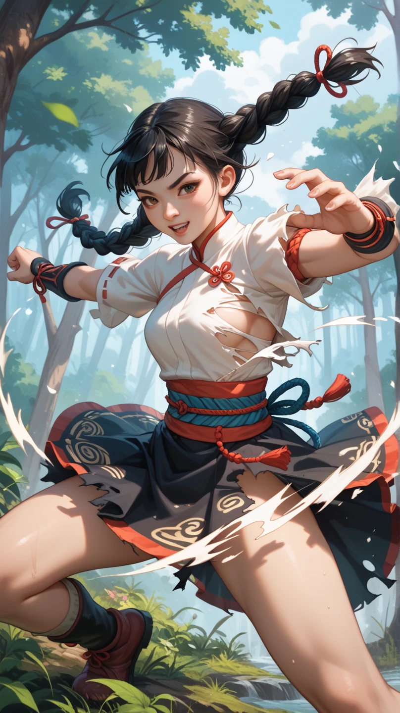 score_9,score_8_up,score_7_up,source_anime,1girl,<lora:whitemask:1>,white mask,kung fu,fighting,china dress,thighs,