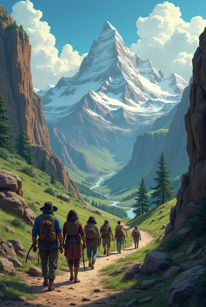 Perfect face, cute girl, brown skin, brunette, big breasts, completely naked with only a backpack, in the mountains alone, surrounded by a pack of ferocious wolves, holding stick in hand, fear in her eyes