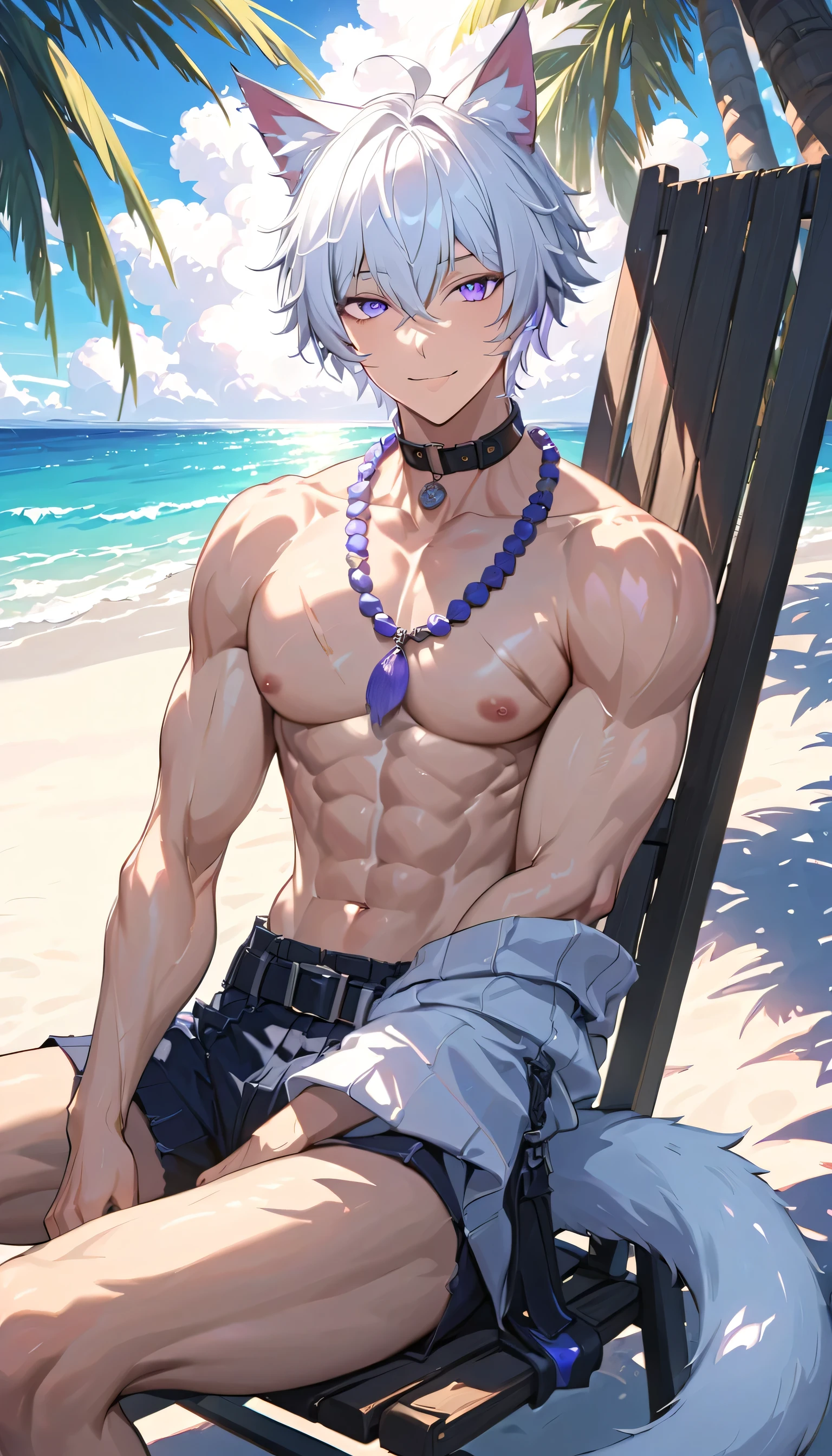 Eccentric grandpa naked wearing speedo with big bulge 