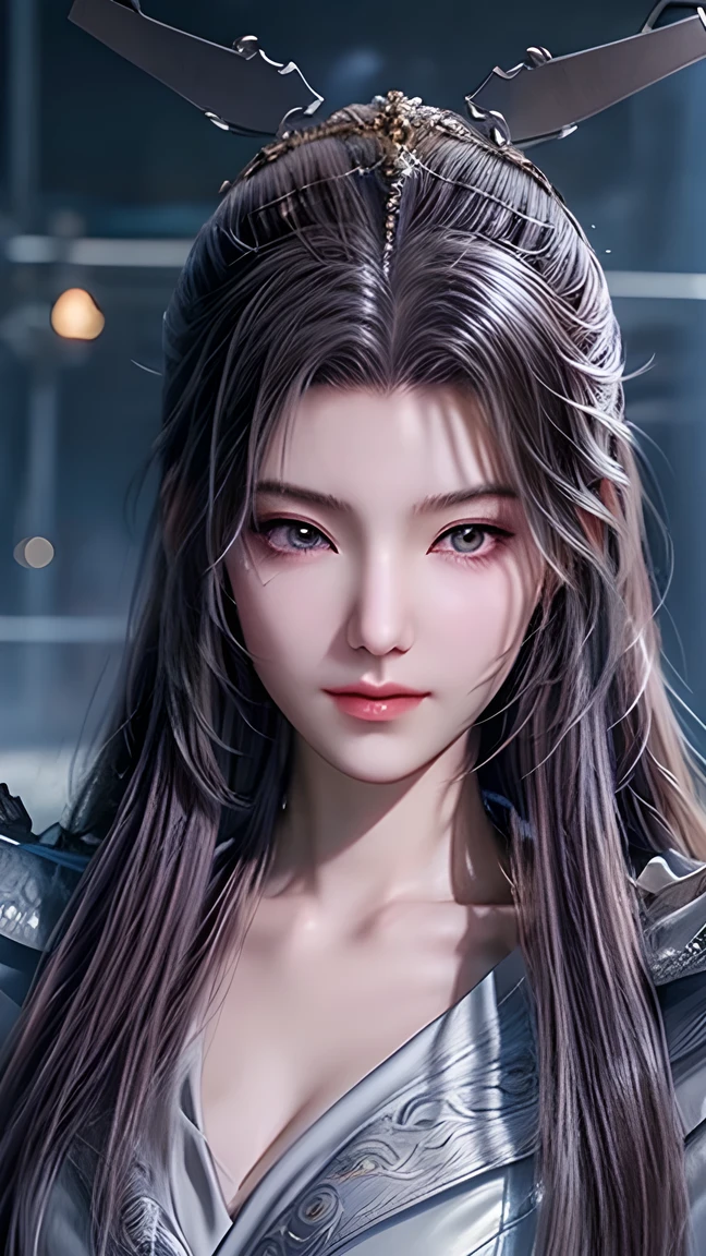  close-up：A woman with rabbit ears 、 holding a sword, Ocean Queen Mu Yanling , Portrait of a Knight Girl of the Twelve Constellations,  lineage 2 revolution style , Smooth Anime CG Art, Game CG,  A beautiful fantasy queen ,  intricate and exquisite anime-style CGI , Drink, Movie goddess close-up, Anime Goddess, Waifu,   Realistic Anime Girl Rendering  