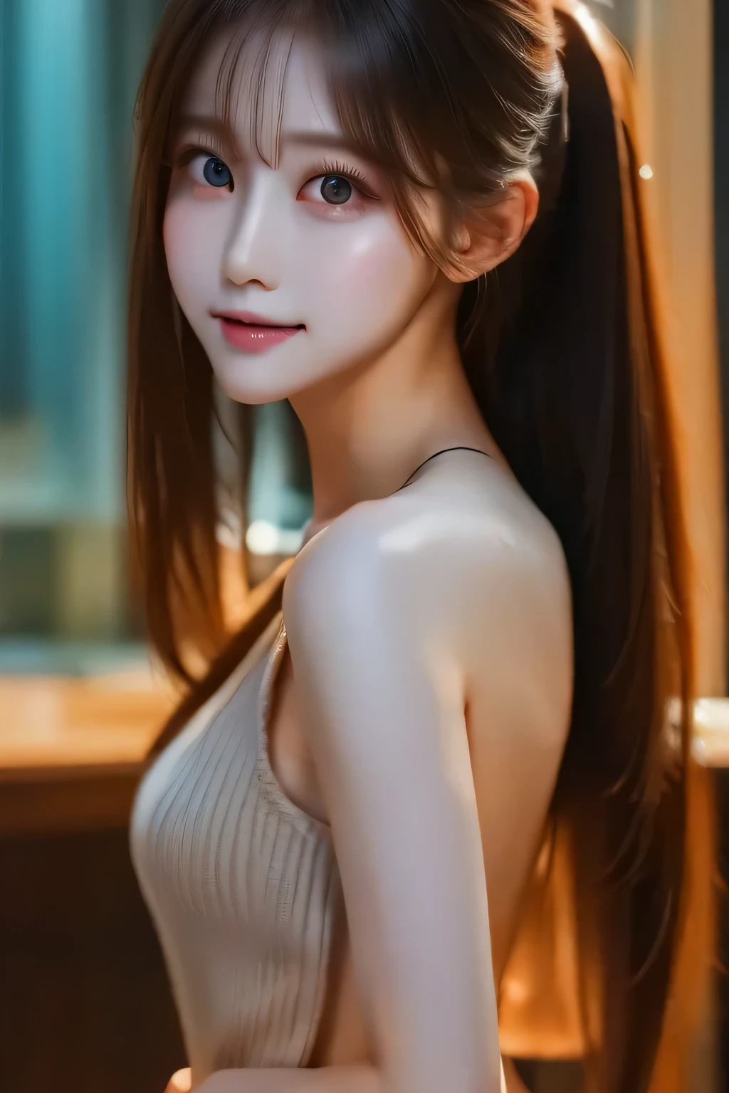 ( extremely detailed CG unity 8K wallpaper),  World's Most Beautiful Artwork ,  1 girl,  upper body, Kpop idol,