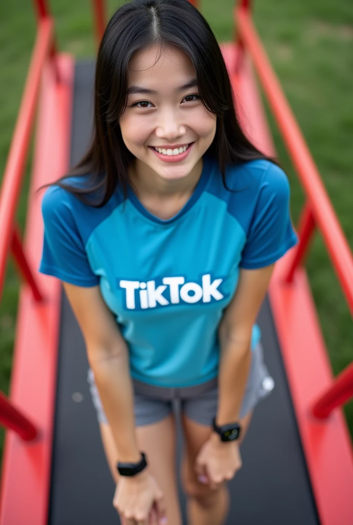 full body,photo of a 18 year old girl,hands on waist,happy,looking at viewer,messy hair,floating hair,shirt,pants,outdoor,windy,theme park,ray tracing,detail shadow,shot on Fujifilm X-T4,85mm f1.2,sharp focus,depth of field,blurry background,bokeh,motion blur,motion lines,<lora:add_detail:1>,