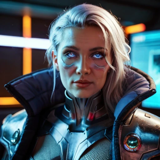 FACE WOMAN powerful armor, sharp look,
Frost, Calls, perfect details, (Best Quality, 4k,
High resolution, masterpiece:1.2), ultra detailed,
realist:
1.37, HDR, studio lighting, vivid colors, (cyberpunk,
Futuristic) style, lcy Blue Color Scheme, dynamic
lighting. MOD ULTRA FACE 8k laser eyes