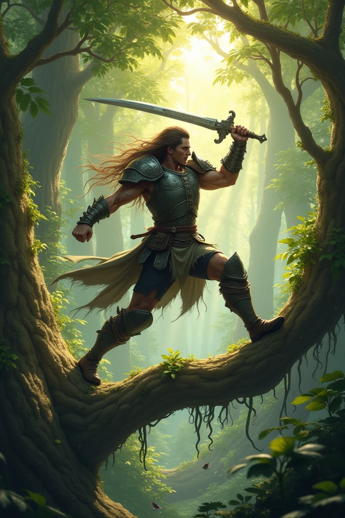 Intricately detailed, dynamic, action shot, professional photograph, muscular fantasy warrior leaps from cliff, loin cloth, ancient armor, sandals, battlecry, spear, shield, blood caked, wasteland, gore, grunge, grungy, grime, grimy, dirty, dirty, shallow depth of field, cinematic lighting, (highly detailed:1.2), (hard focus), photographed on a Canon EOS-1D X Mark III, HDR, 8k resolution, giga_chad