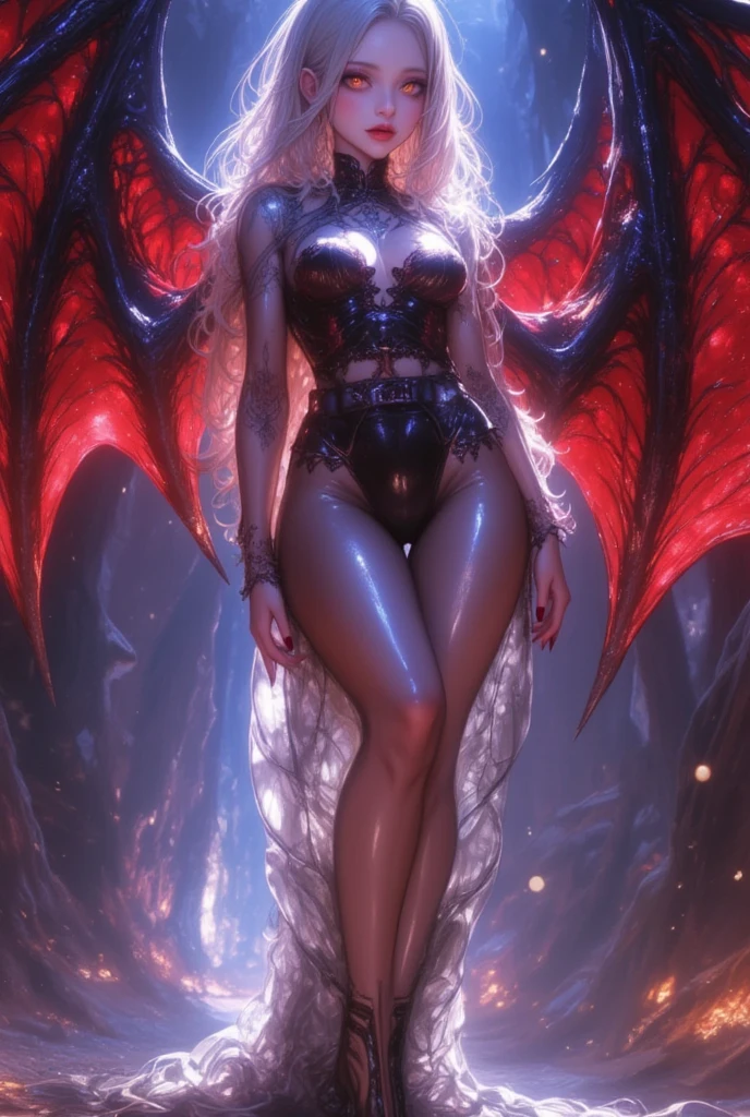Closeup ((Full body photoshoot)), from below, buxom demoness, full body portrait, posing for onlyfans, curvy succubus, facepaint and bodypaint, armoured pauldrons, scary detailed art in color, rage, sultry, amused expression, busty, curvy hips, , alluring, erotic posing with open legs, highly detailed fantasy art, beautiful fantasy art portrait, intricate detailed digital art, highly detailed digital painting, digital art fantasy art, mark brooks detailed, detailed fantasy digital art, amazing detail digital art, close-up portrait demoness skull, by Todd Lockwood, liquid metal girl