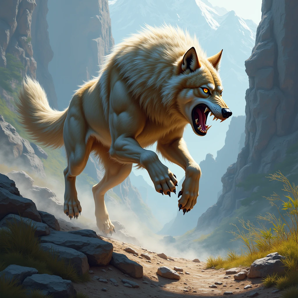 shaded, excellent quality, insanely detailed, phenyanyanya, honovy, marjani, personalami, hioshiru, male, muscular male, looking at viewer, animal genitalia, saggy balls, spread legs, canine penis, knot, big balls, white pupils, cave, dungeon, inside, rock, darkness, underground, glowing eyes, feral, quadruped, standing, paws, wolf, open mouth, teeth, all fours, tongue out, long tongue, hyper muscle, leaking precum, angry skull head, malo, mammal, canid, canine, bone, skull, fur, hair, genitals, black body, nipples, solo, black fur, black hair, digital media (artwork), monster