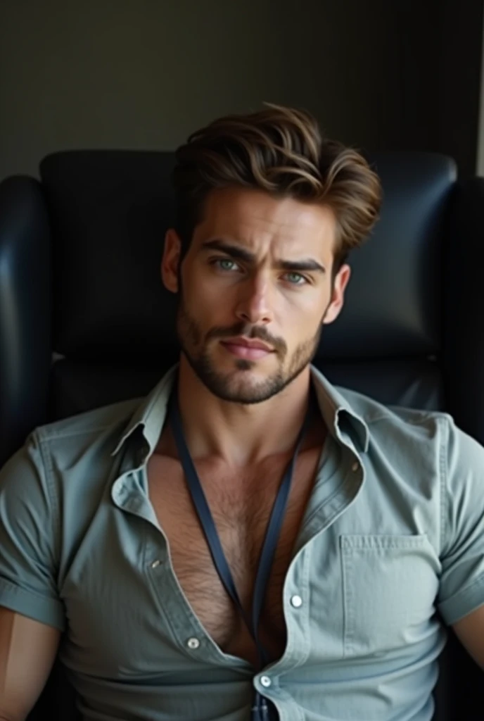 (melhor qualidade,4k,8k,high resolution,obra de arte:1.2),ultra-detalhado, homem musculoso, barbudo, imponente,[olhar intenso],Intimidating presence, terrifying presence,figura masculina,[imponente shadows],Realismo corajoso,hipermasculinidade, macrophilia,extreme detailed description,ombros largos,cabelos escuros,[restolho no queixo],imponente silhouette,cores vivas,pelos corporais,estilo de barba distinto,postura dominante,figura dominante,sharp focus,dominant presence,Unyielding pose,senso de autoridade, vestindo roupas apertadas, local colorido, bem iluminado, vivido.