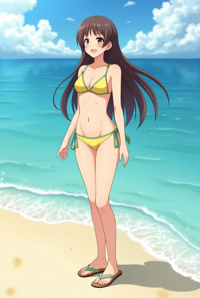 Shouko Komi from the anime Komi Can't Communicate in a bikini.