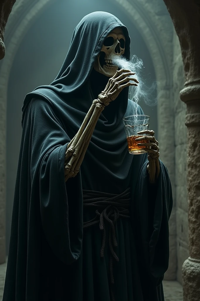 dark and gritty, arabic manga (wraith:1.55) tequila bar, dynamic pose, peach lights, realistic, glow, detailed textures, high quality, high resolution, high precision, realism, color correction, proper lighting settings, harmonious composition, behance work, very dramatic lighting, sharp focus, low angle, trending on artstation, sharp focus, studio photo, intricate details, highly detailed