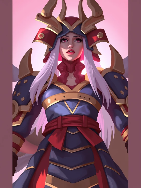 SMITE_KALI, 1girl, solo, facing viewer, looking at viewer, smile.