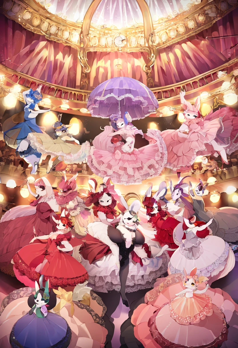top quality, best quality, High-quality illustrations, masterpiece, detailed background, burlesque, group shot:0.4, Happy, joyful, absurdres(highly detailed beautiful face and eyes)perfect anatomy(kemono, furry anthro),